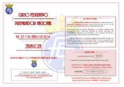 d&iacute;ptico preparador nacional zaragoza 22, 23 y 24 enero 2016