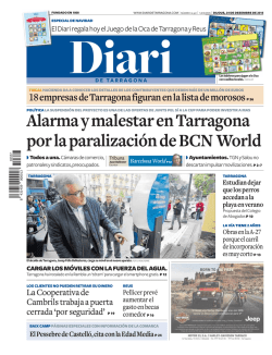 Alarma y malestar en Tarragona por la paralizaci&oacute;n de BCN World