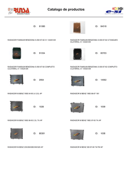 Radiadores Mercedes Benz