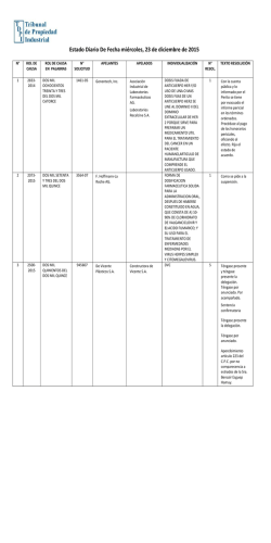ED 23-12-2015 - Tribunal de Propiedad Industrial