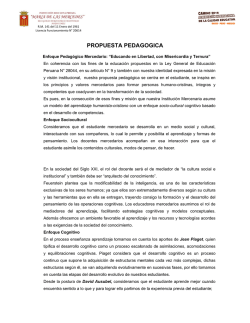 Propuesta Pedag&oacute;gica - Colegio Mar&iacute;a de Las Mercedes