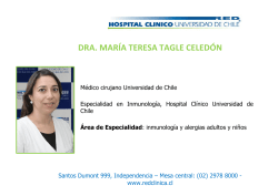 dra. mar&iacute;a teresa tagle celed&oacute;n - Hospital Cl&iacute;nico Universidad de Chile