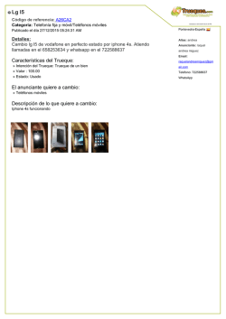 Caracter&iacute;sticas del Trueque: El anunciante quiere a