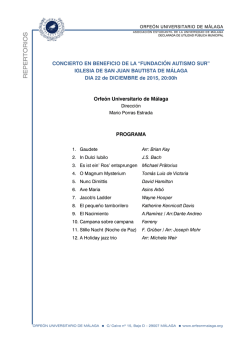 REP ERT O RIO S - Orfe&oacute;n Universitario de M&aacute;laga