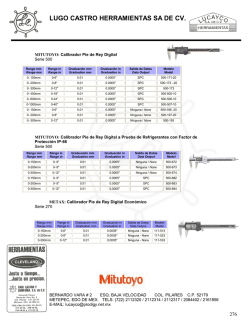 LUGO CASTRO HERRAMIENTAS SA DE CV.