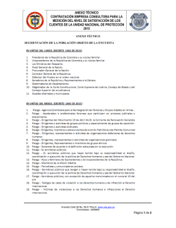 Anexo Tecnico - Unidad Nacional de Protecci&oacute;n