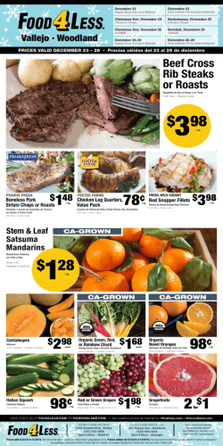 98&cent; $398 98&cent; $128 - Food 4 Less Woodland