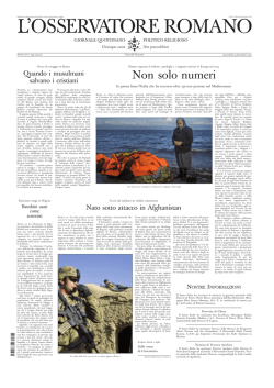 L`OSSERVATORE ROMANO