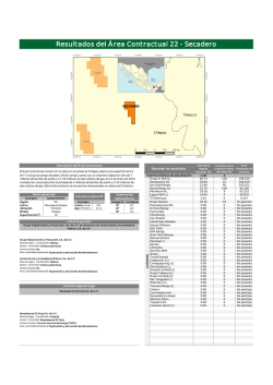 Resultados del &Aacute;rea Contractual 22 - Secadero