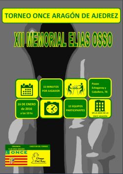 XII Torneo "Memorial El&iacute;as Oss&oacute;"