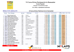 VI Cursa Eivisa Patrimoni de la Humanitat