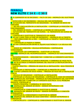 FERROLI NEW ELITE C 24 E - C 30 E