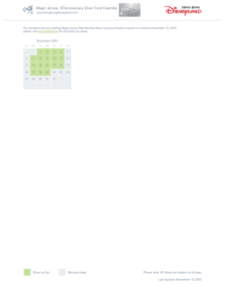 Magic Access 10 Anniversary Silver Card Calendar