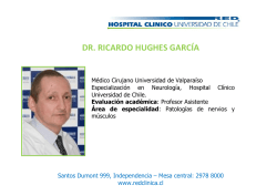 dr. ricardo hughes garc&iacute;a - Hospital Cl&iacute;nico Universidad de Chile