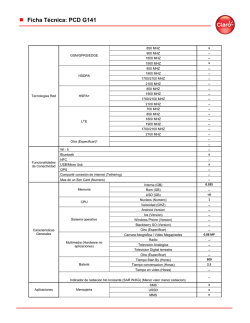 Ficha T&eacute;cnica: PCD G141