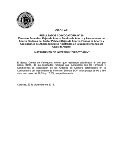 Resultados Convocatoria N&deg; 90 Personas Naturales