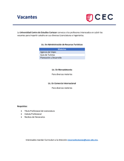 Descargar Convocatoria - CEC - Centro de Estudios Cortazar