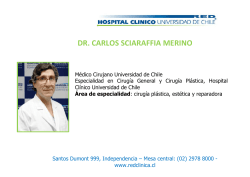 dr. carlos sciaraffia merino - Hospital Cl&iacute;nico Universidad de Chile