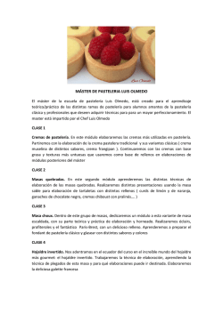 M&Aacute;STER DE PASTELERIA - Dulces M&aacute;gicos de Patricia