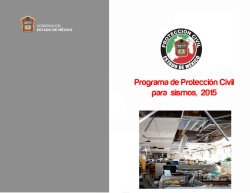 Programa de Protecci&oacute;n Civil para sismos, 2015
