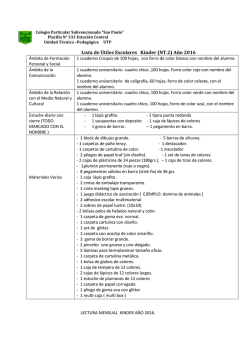 Kinder - Colegio Sao Paulo 2016