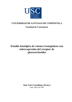 Estudio fenot&iacute;pico de ratones transg&eacute;nicos con sobreexpresi&oacute;n del