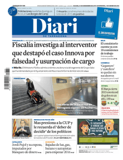 Fiscal&iacute;a investiga al interventor que destap&oacute; el caso Innova por