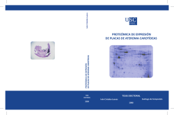 Prote&oacute;mica de expresi&oacute;n de placas de ateroma carot&iacute;deas