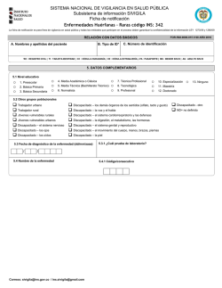Enfermedades huerfanas 342 - Instituto Nacional de Salud