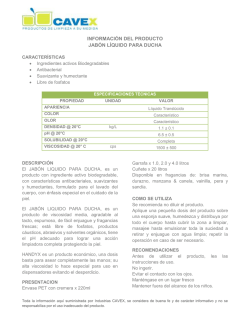 Descargar ficha t&eacute;cnica - Productos de aseo y limpieza