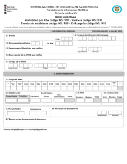 Datos colectivo - Instituto Nacional de Salud