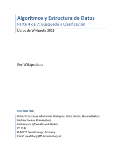 Algoritmos y Estructura de Datos