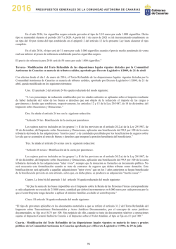 En el a&ntilde;o 2016, los cigarrillos negros estar&aacute;n gravados al tipo de 3