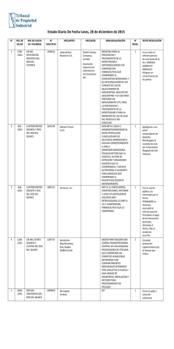 ED 28-12-2015 - Tribunal de Propiedad Industrial