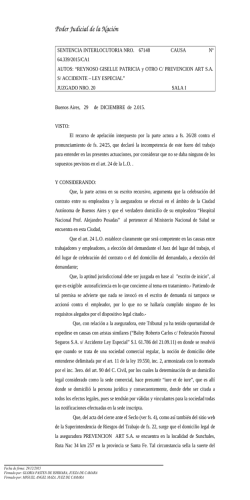 c&aacute;mara nacional de apelaciones del trabajo