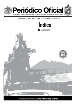 Peri&oacute;dico Oficial - Gobierno del estado de Nuevo Le&oacute;n