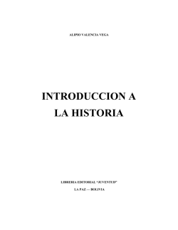 INTRODUCCION A LA HISTORIA