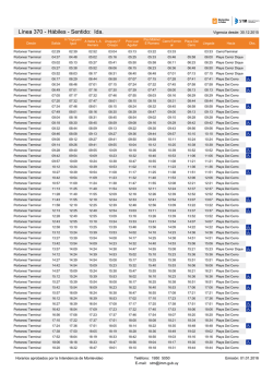 L&iacute;nea 370 - H&aacute;biles - Intendencia Municipal de Montevideo