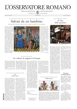 L`OSSERVATORE ROMANO