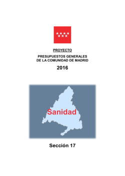 Sanidad - Comunidad de Madrid