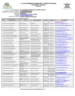 VII. NOMBRE, DOMICILIO OFICIAL Y CORREO
