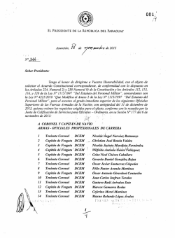 Acuerdo Constitucional correspondiente, de conformidad a lo