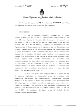 Acordada 45/15 - Diario Judicial