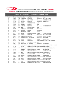 SENIOR MASCULINO / GIZONEZKO SENIORRA