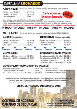 Llaves mecanicas - Cerrajeria Leonardo