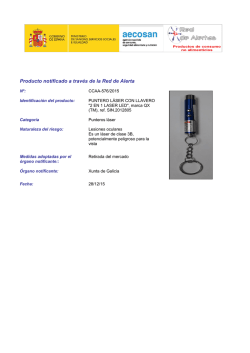 Ficha de producto notificado