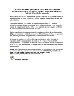 M&Eacute;TODO DE McCABE-THIELE