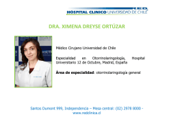DRA. XIMENA DREYSE ORT&Uacute;ZAR - Hospital Cl&iacute;nico de la