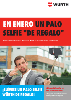 &iexcl;LL&Eacute;VESE un palo selfie w&uuml;rth de regalo!
