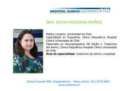 DRA. ALICIA FIGUEROA MU&Ntilde;OZ - Hospital Cl&iacute;nico de la